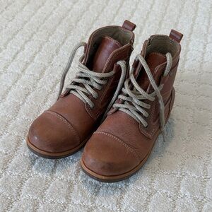 Humble Soles Leon handmade Boots in Brown Leather Lace-Up Ankle Boots